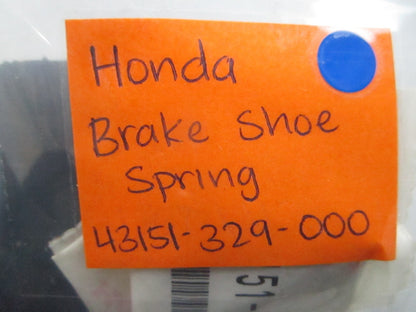 *NEW OEM* (LOT OF 2) 0810 Honda Brake Shoe Spring 43151-329-000