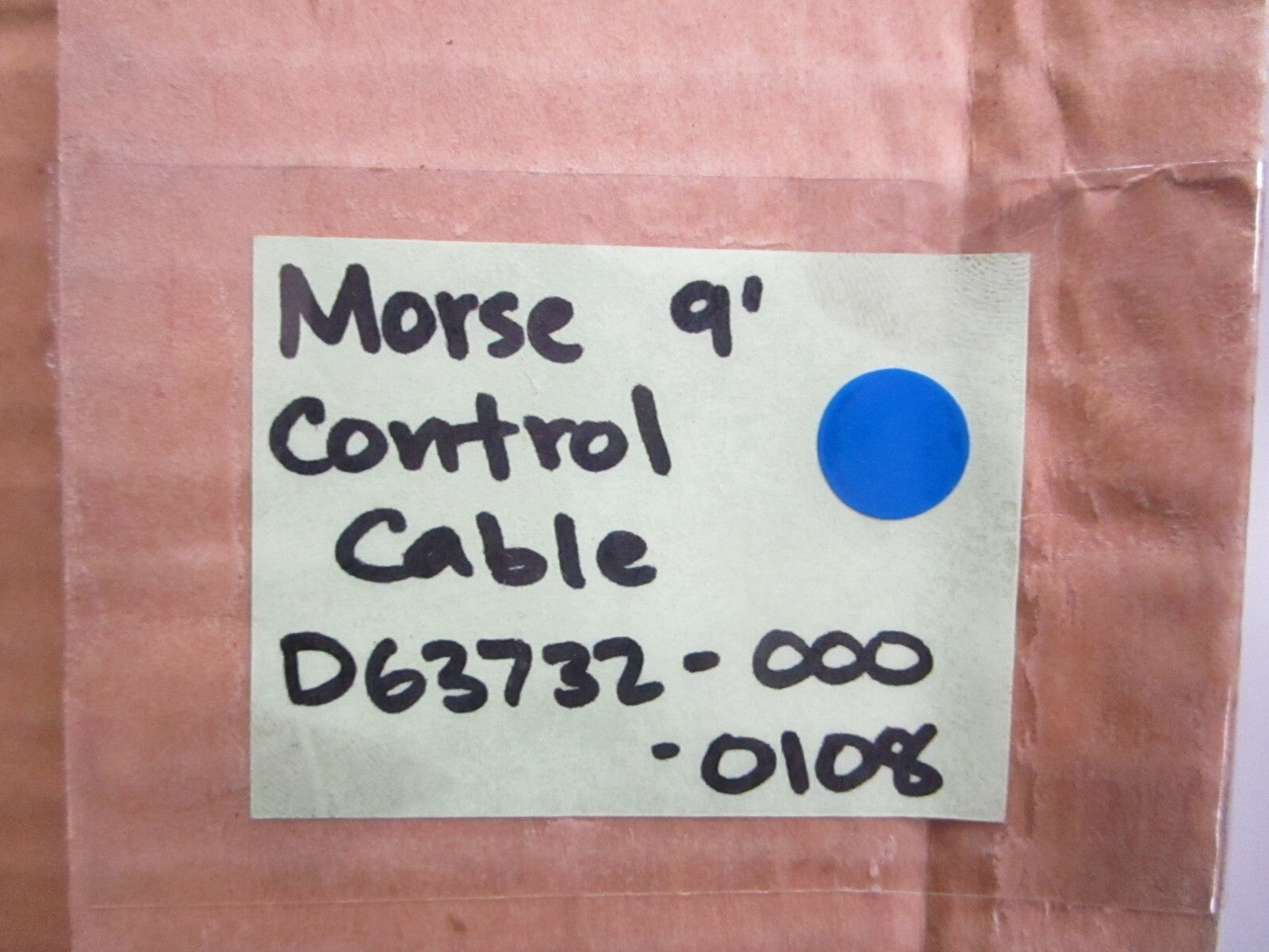 *NEW* 0820 Morse 9' "Red Jaket" Control Cable D63732-000-0108