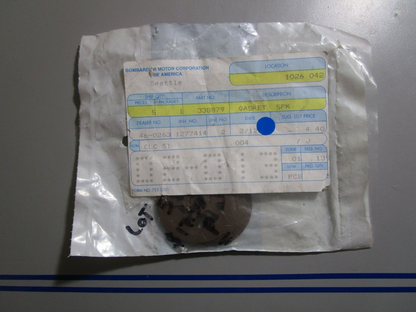 *NEW OEM* (LOT OF 5) 0770 OMC Johnson Evinrude Gasket 338879 0338879