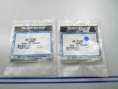 *NEW OEM* (LOT OF 2) 0810 Mercury Quicksilver Screw 10-72202