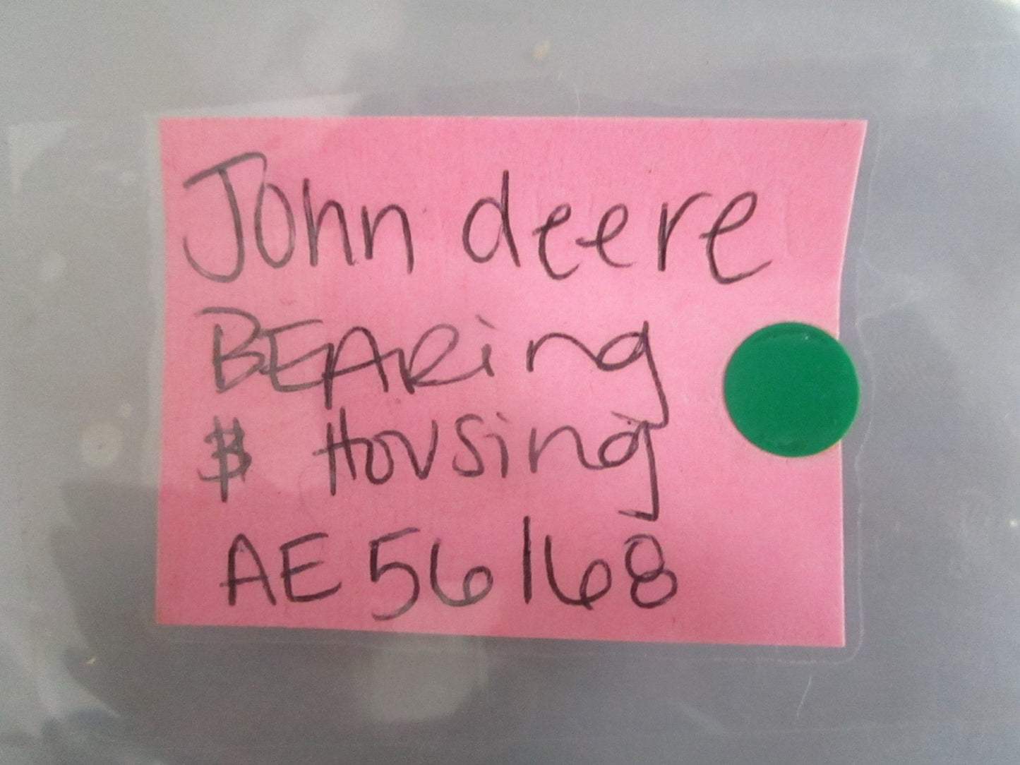 NEW OEM AE56168 John Deere Bearing & Housing 0820
