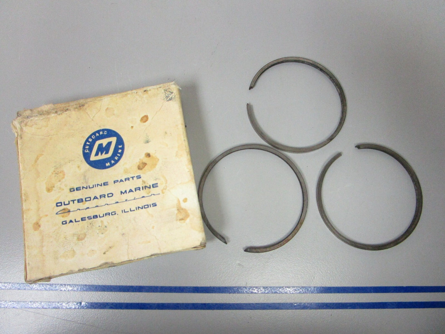 *NEW OEM* 0810 OMC Johnson Evinrude 3 Piston Ring Set 378417 0378417