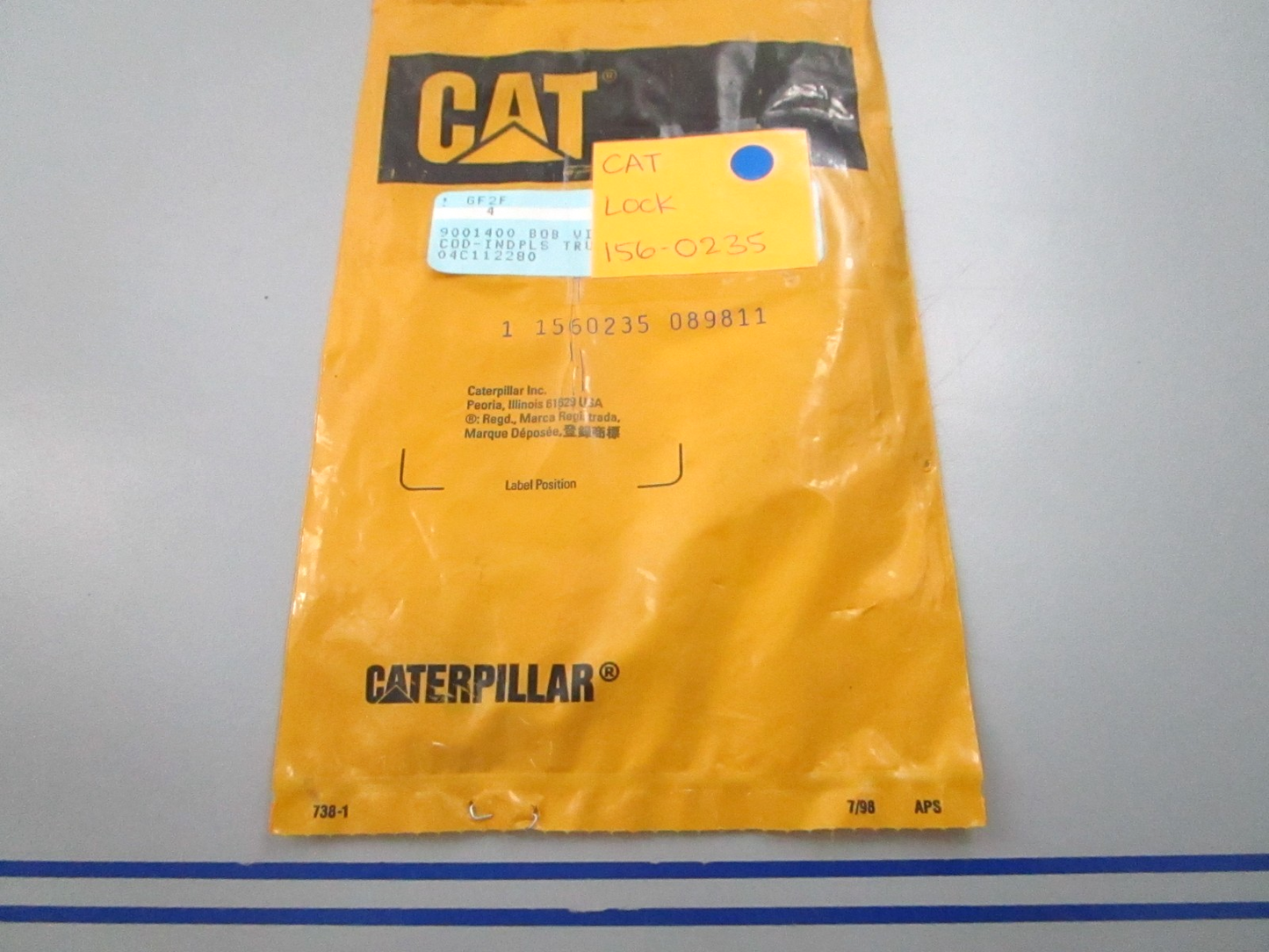 NEW OEM CAT 156-0235 Lock 0810