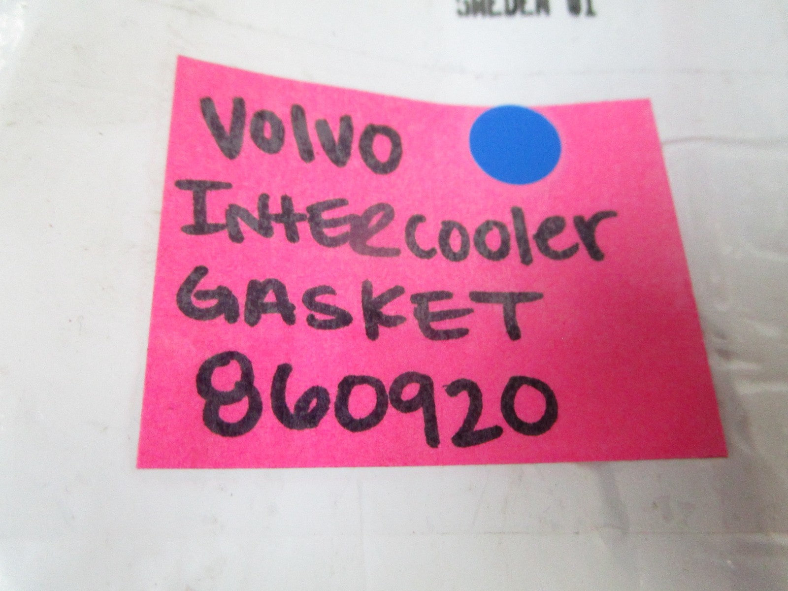 NEW OEM 860920 Volvo Penta Intercooler Gasket 0720