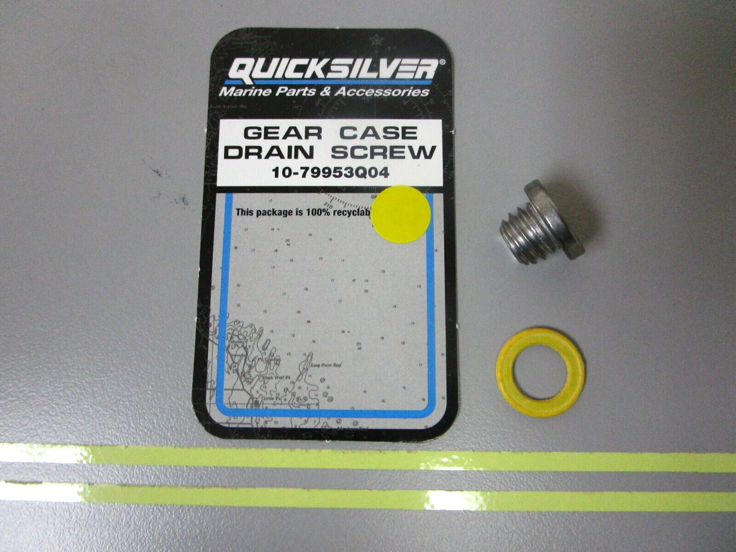 *NEW OEM* 0810 Mercury Quicksilver Gear Case Drain Screw 10-79953Q04