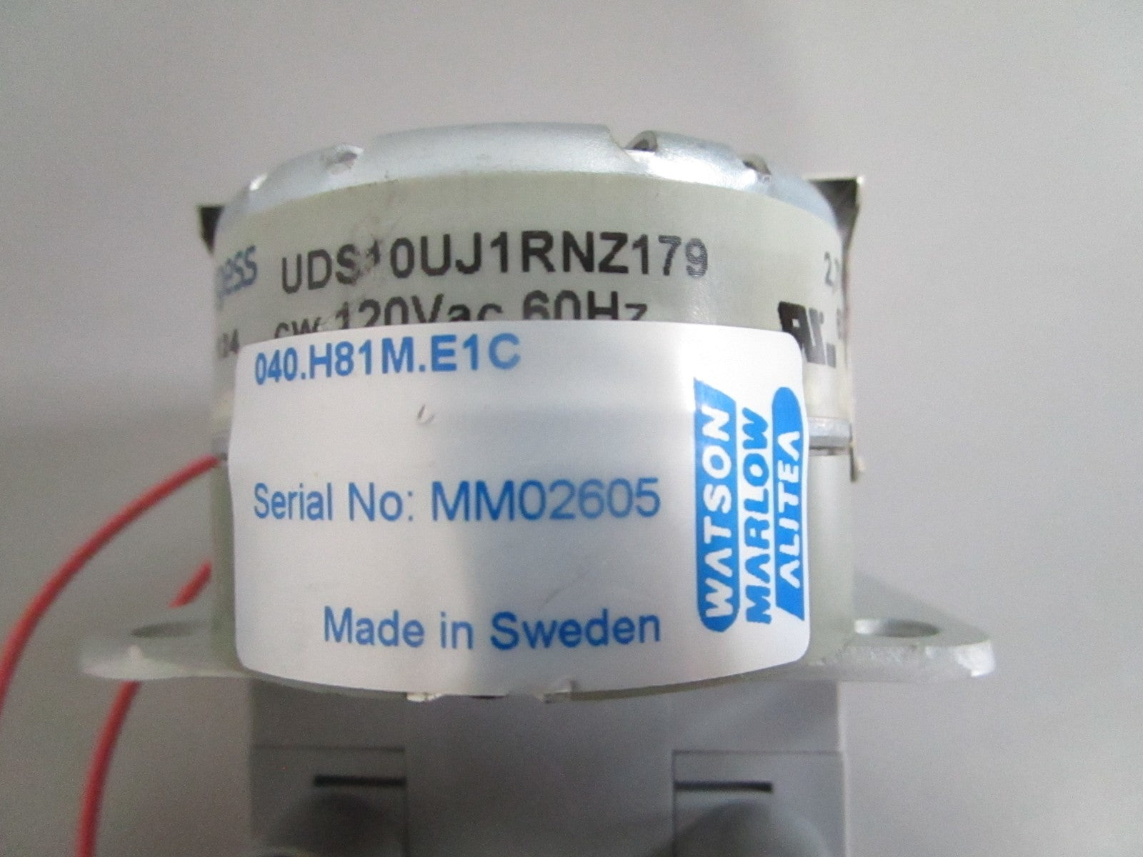 Watson-Marlow 040.H8IM.E1C Panel Mount Peristaltic Pump Head NEW OEM 0820
