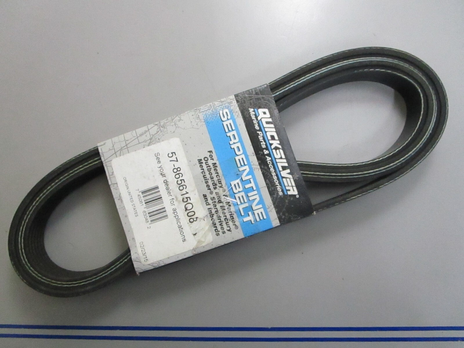 *NEW OEM* 0820 Mercury Quicksilver Serpentine Belt 57-86515Q08