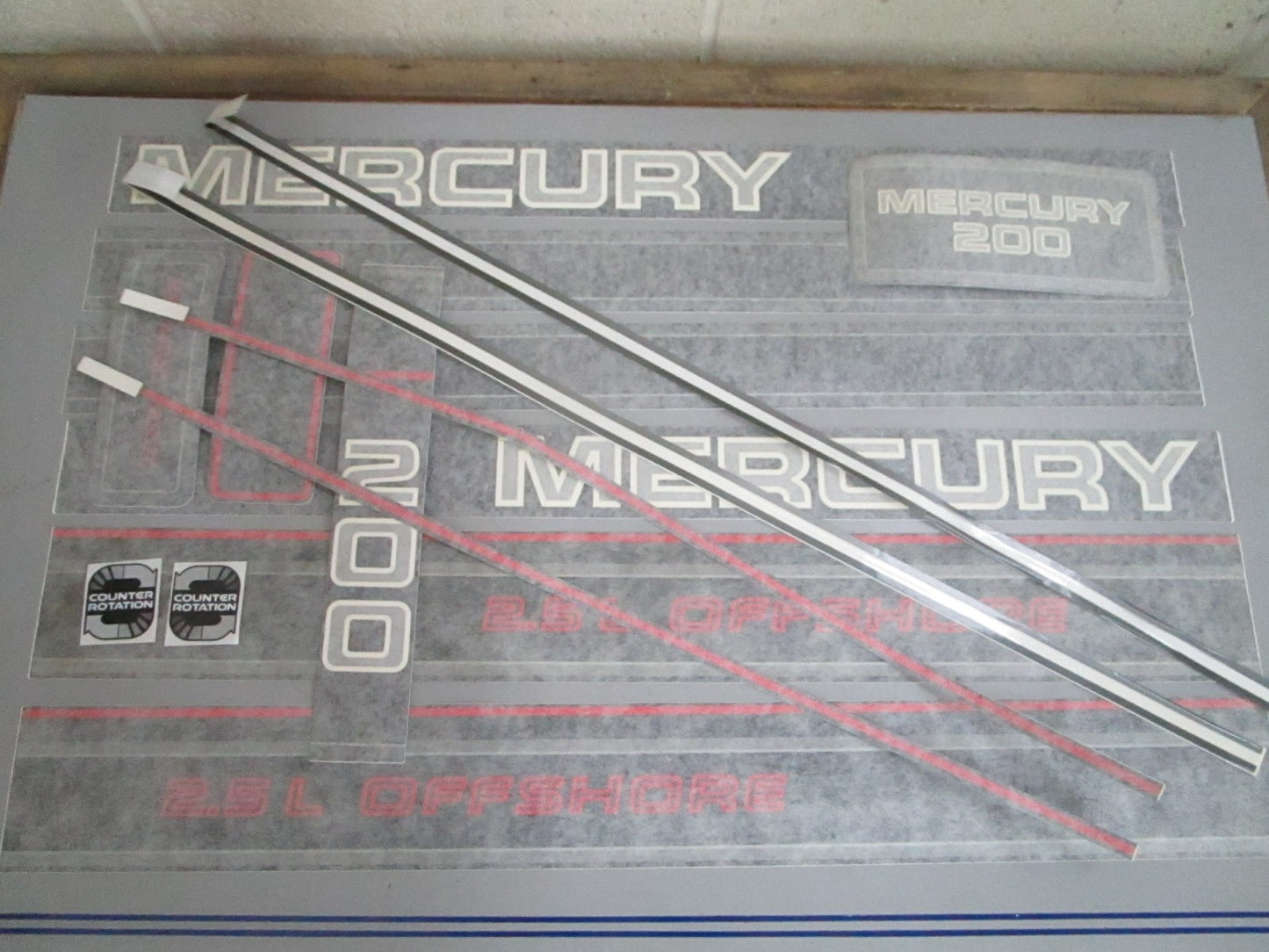 *NEW OEM* 0820 Mercury Quicksilver ME200XL Decal Set 37-808562A94
