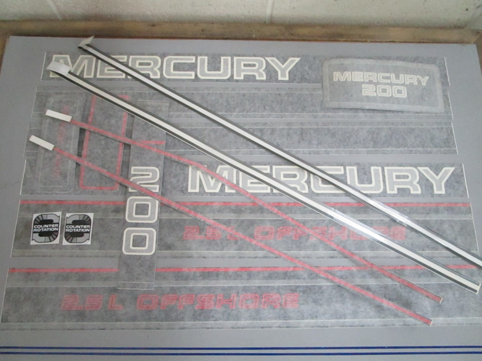 *NEW OEM* 0820 Mercury Quicksilver ME200XL Decal Set 37-808562A94