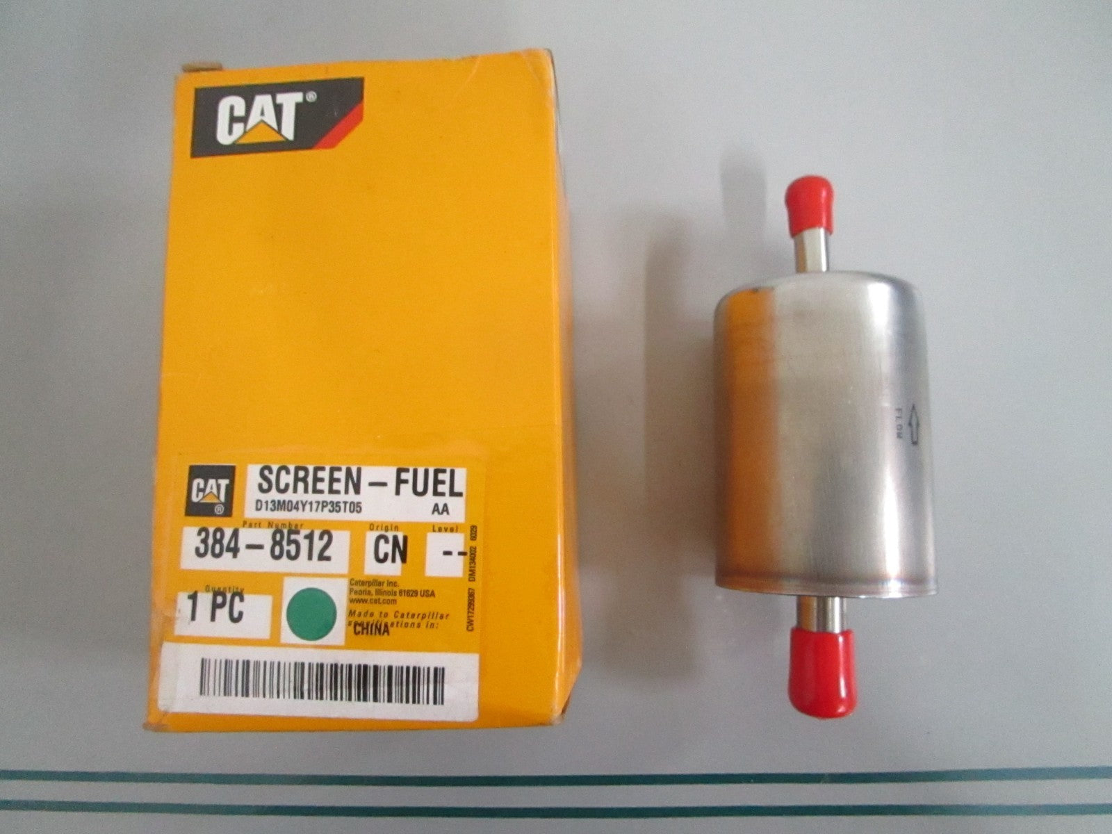 Caterpillar 384-8512 Screen Fuel Inline Filter C4.4 C6.6 C7.1 NEW OEM 0820