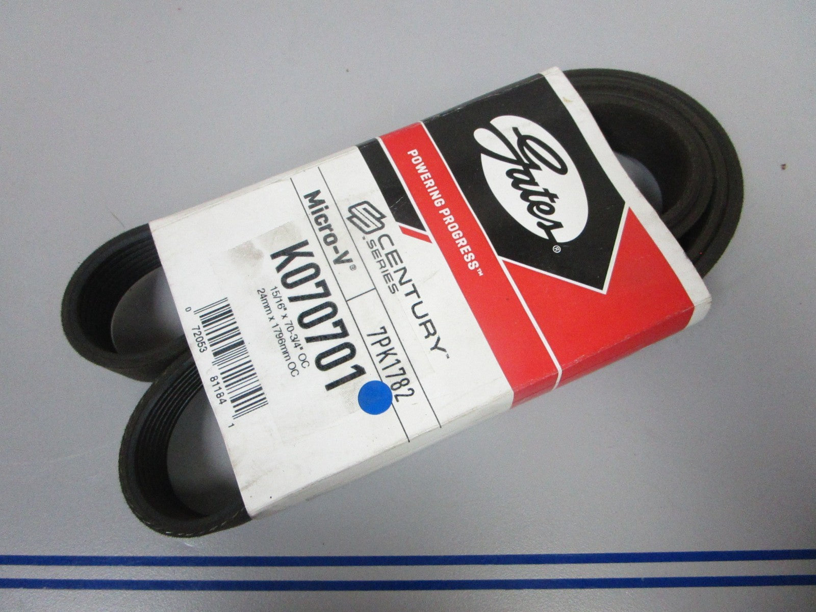 NEW K070701 Gates Micro-V 15/16" x 70 ¾" Serpentine Belt 0720