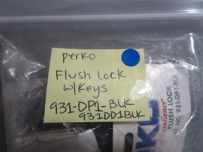 *NEW* 0770 Perko Flush Lock W/Keys 931-DP1-BLK 931DD1Blk