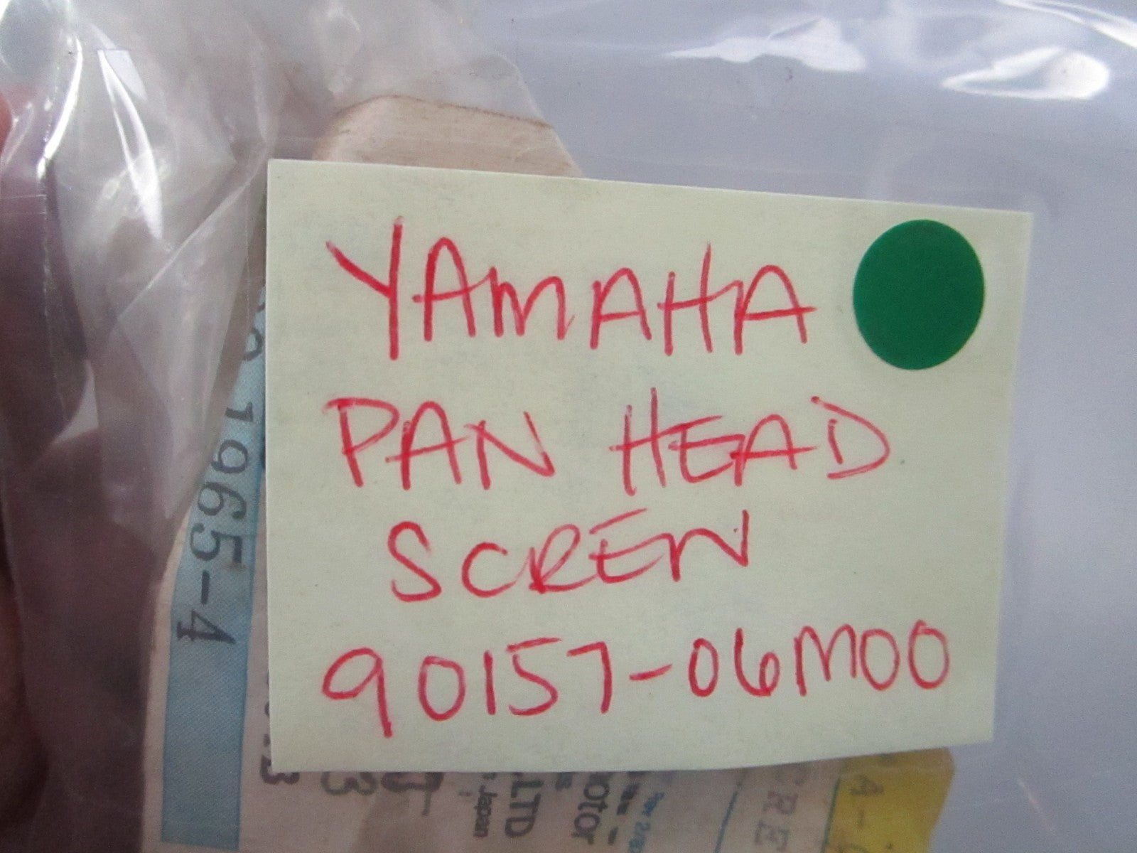 NEW OEM (LOT OF 4) 90157-06M00-00 Yamaha Pan Head Screw 0810
