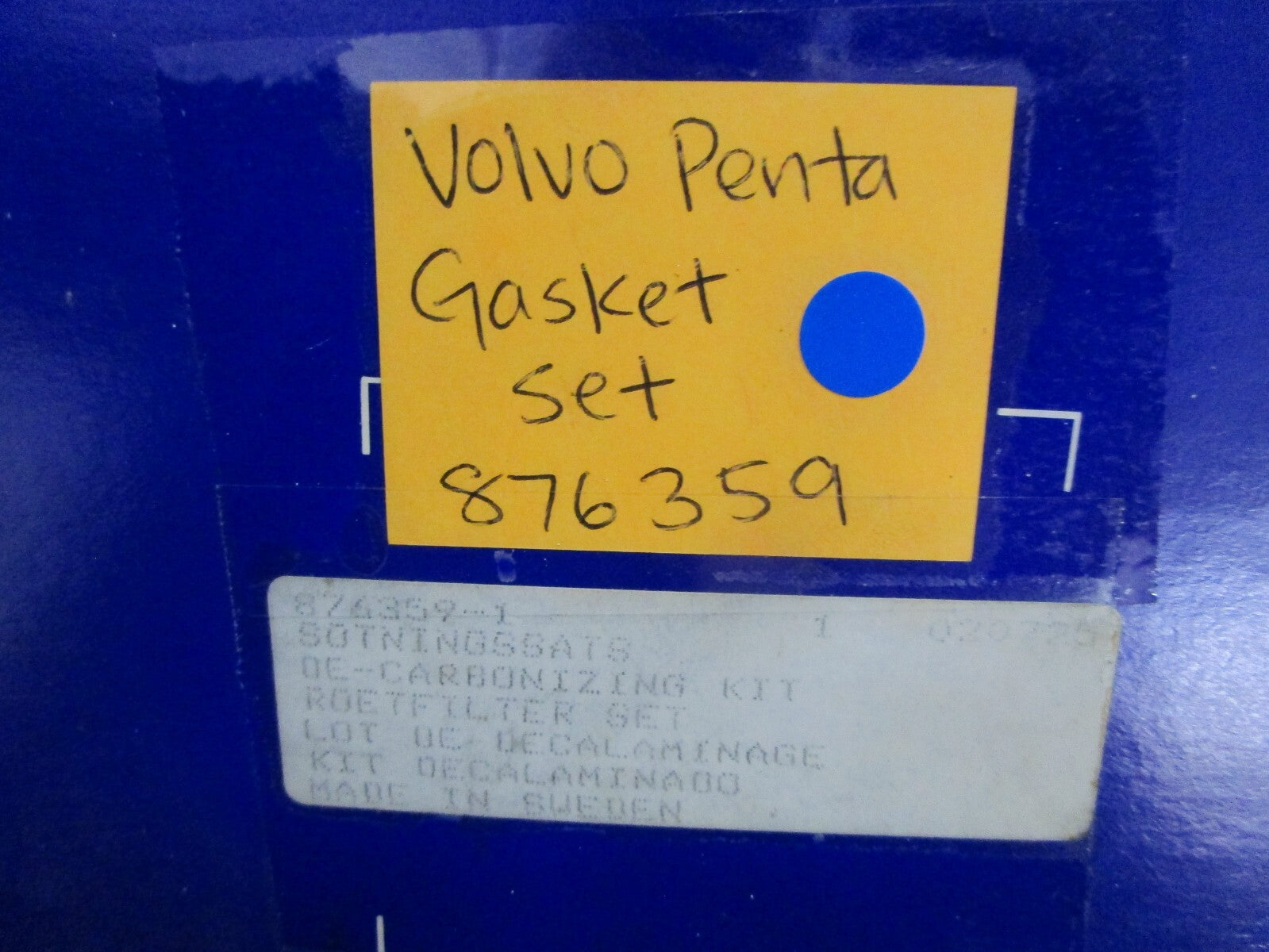 *NEW OEM* 0820 Volvo Penta Gasket Set 876359