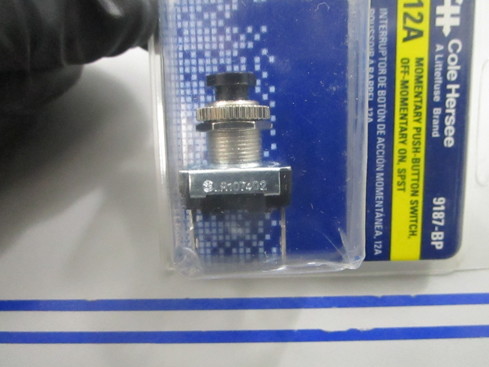 *NEW* 0810 Cole Hersee 12A Momentary Switch 9187-BP