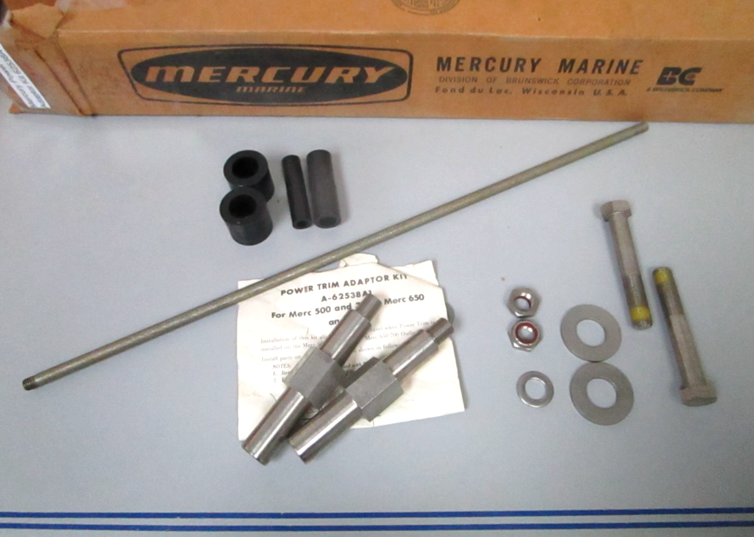*NEW OEM* 0720 Mercury Quicksilver Power Trim Adaptor Kit 62538A1
