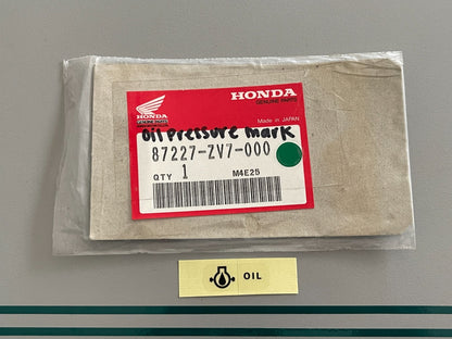 NEW OEM 87227-ZV7-000 Honda Oil Pressure Mark 0810