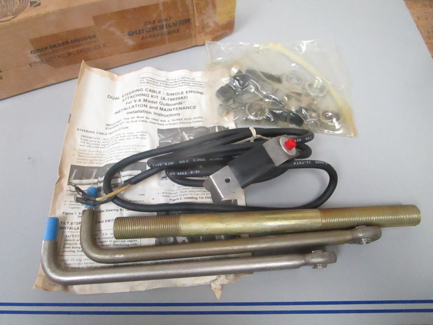 NEW OEM 78834A2 Mercury Quicksilver Ride Guide Attaching Kit 0720