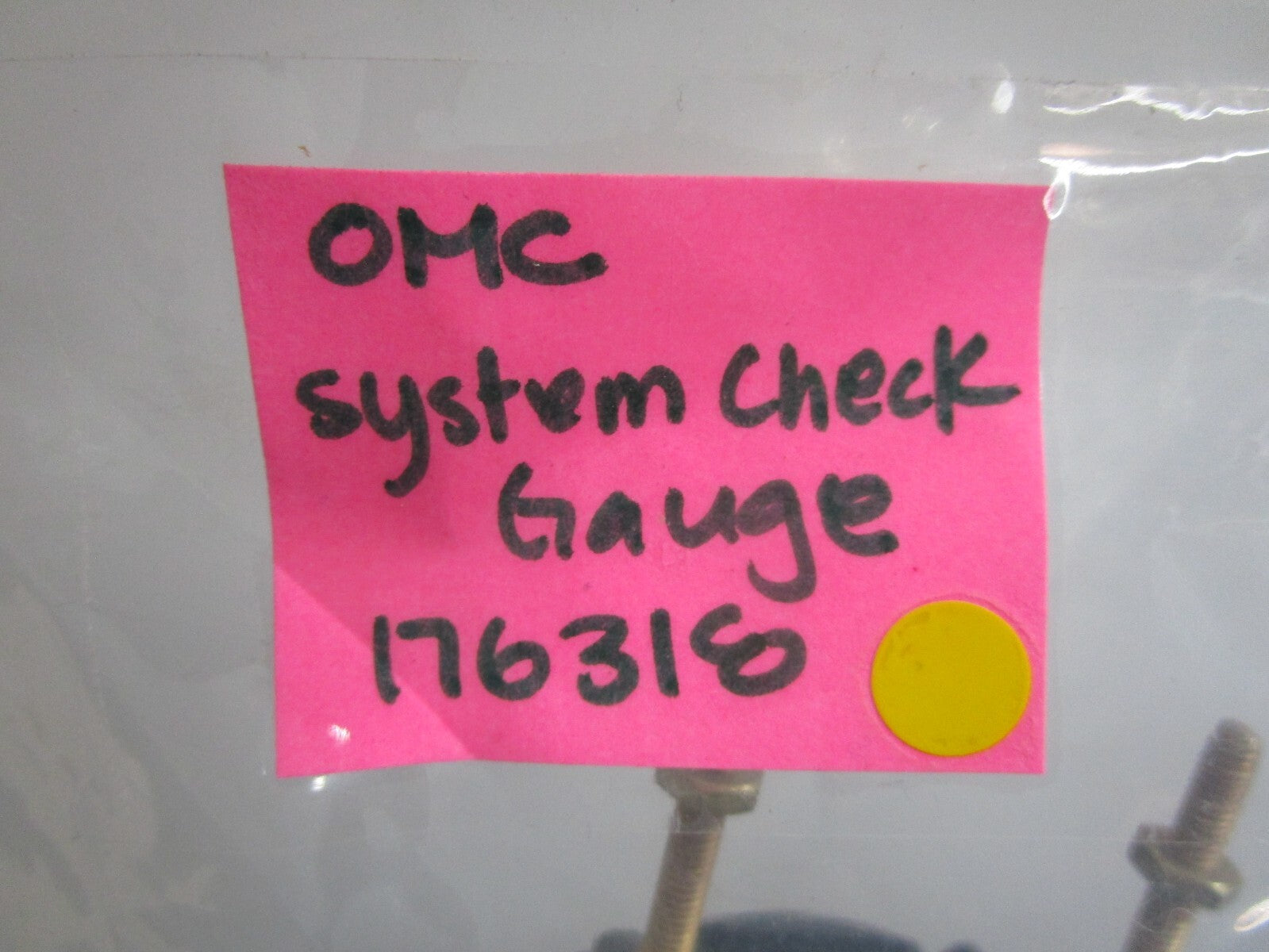 *NEW OEM* 0820 OMC Johnson Evinrude System Check Gauge 176318 0176318
