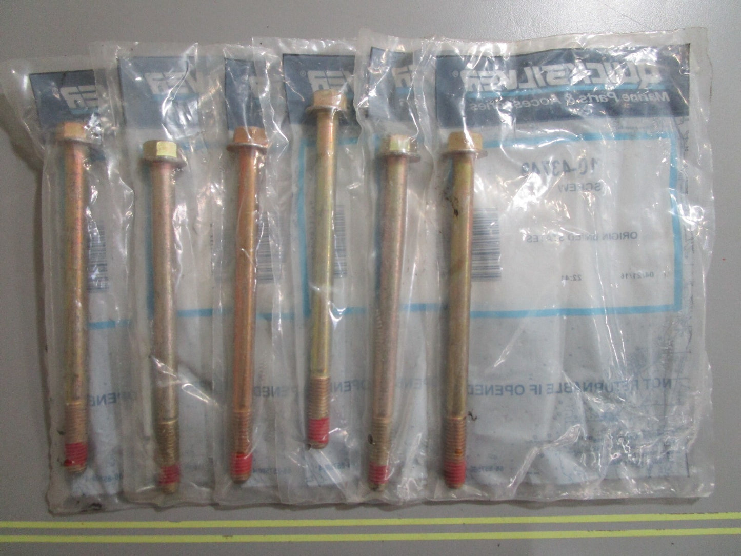 *NEW OEM* (LOT OF 6) 0810 Mercury Quicksilver Screw 10-43749