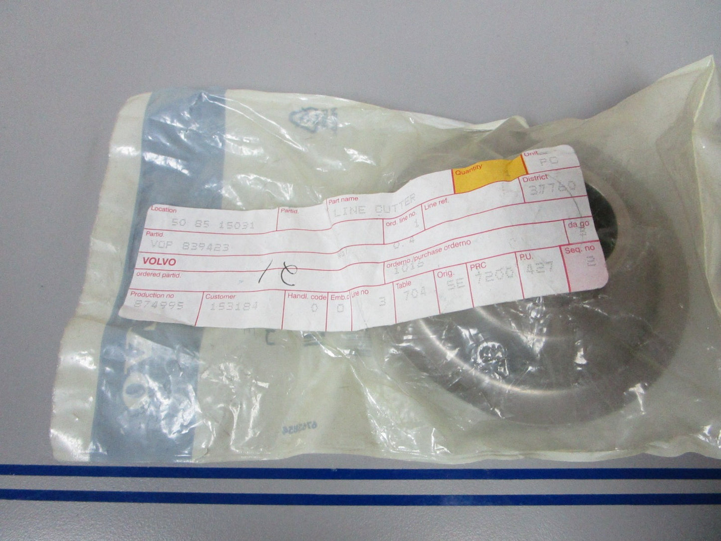 *NEW OEM* 0720 Volvo Penta Line Cutter 839423