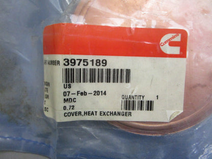 *NEW OEM* 0820 Cummins Heat Exchanger Cover 3975189