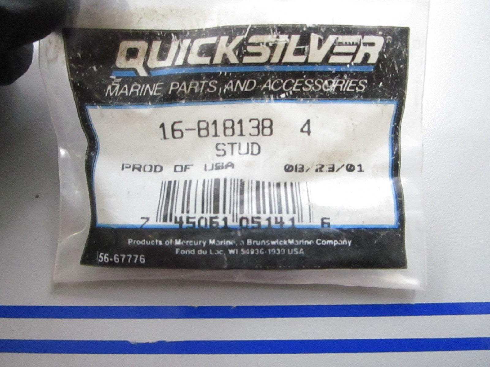 *NEW OEM* 0810 Mercury Quicksilver Stud 16-8181384