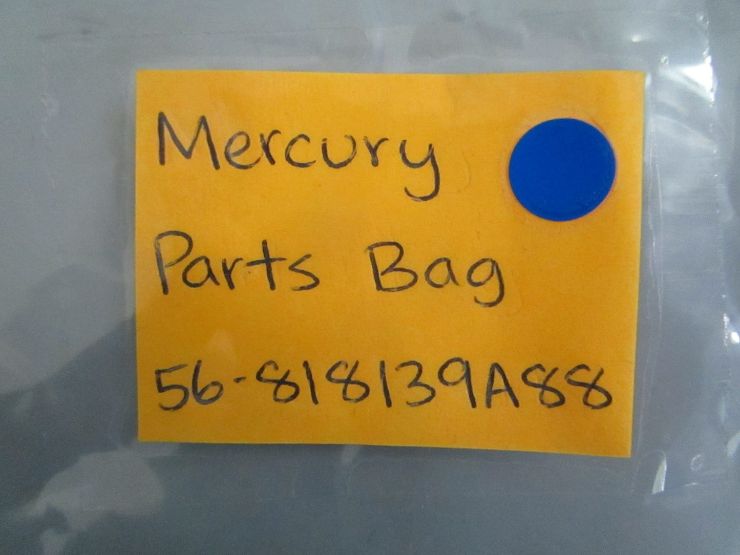 NEW OEM 56-818139A88 Mercury Quicksilver Parts Bag 0820