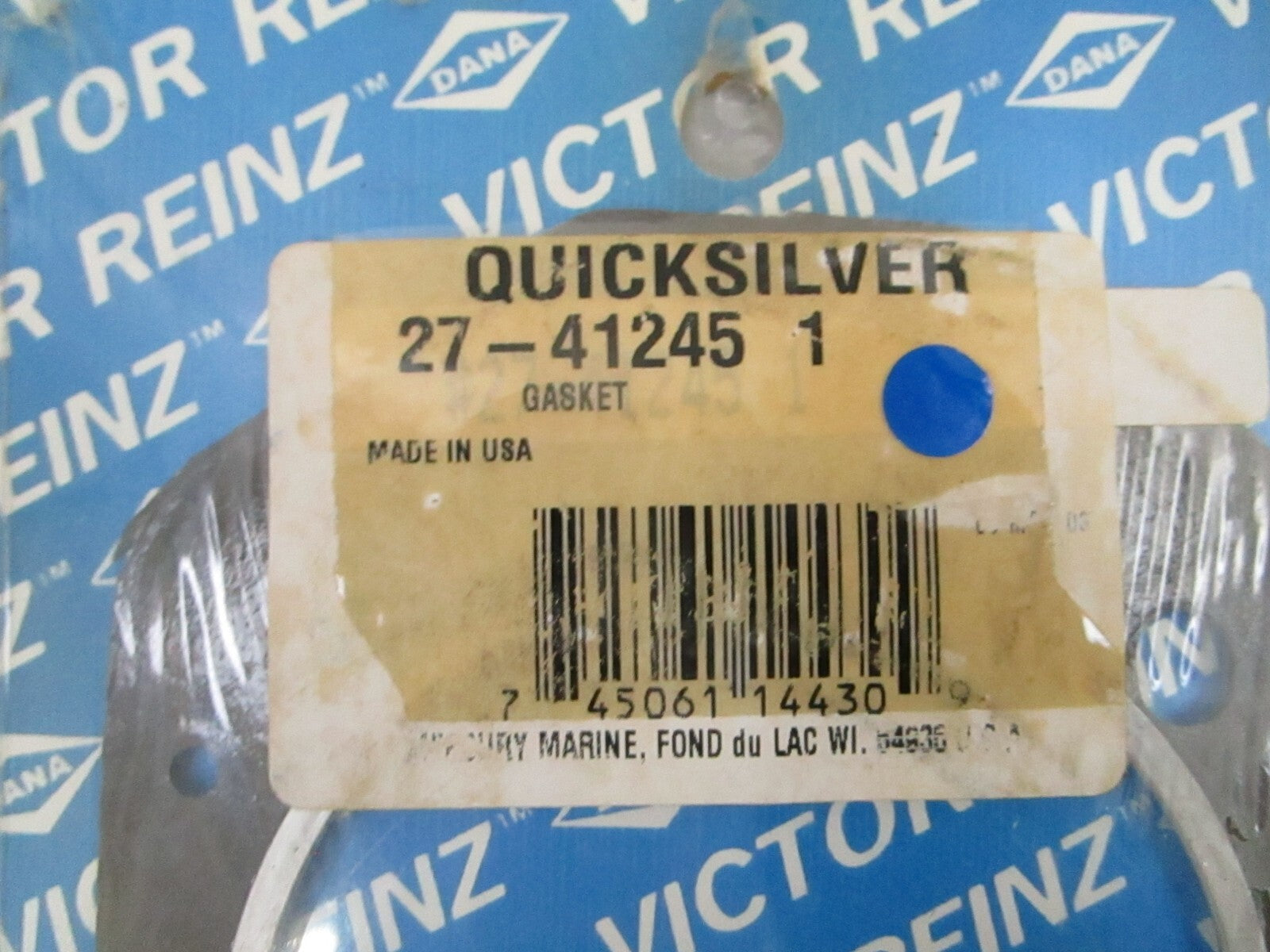 *NEW OEM* 0780 Mercury Quicksilver Gasket 27-41245 1