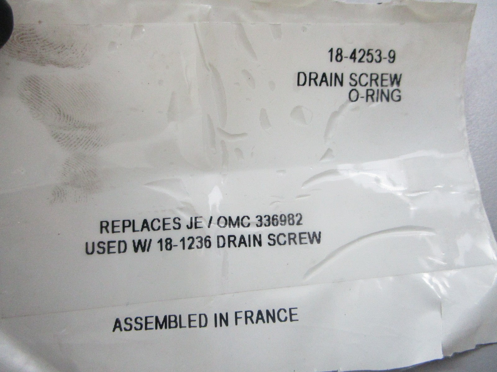 NEW (LOT OF 7) 18-4253-9 Replaces: OMC 336982 Sierra Drain Screw O-Ring 0810