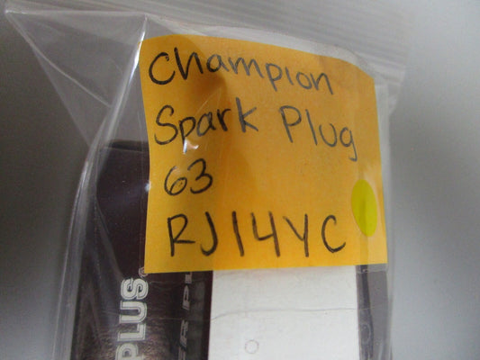 *NEW* 0810 Champion Spark Plug 63 RJ14YC