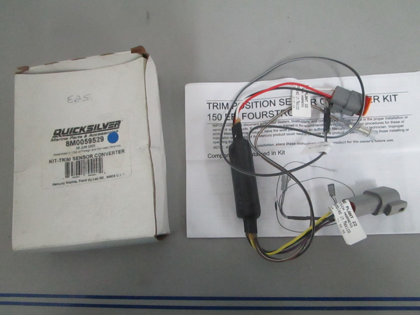 *NEW OEM* 0820 Mercury Quicksilver Trim Sensor Converter Kit 8M0059529