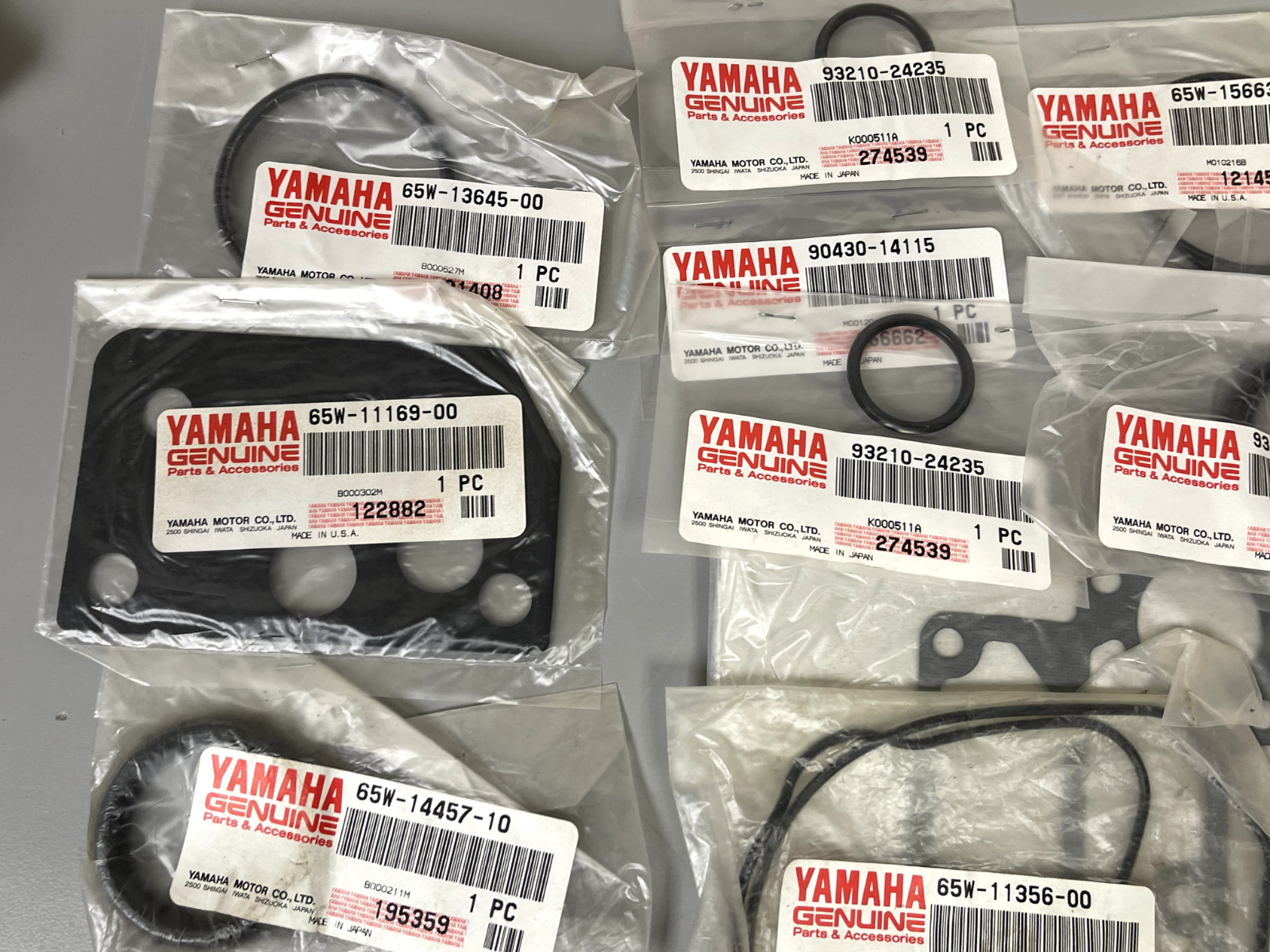 *NEW OEM* 0670 Yamaha Gasket Kit 65W-W0001-00-00 65W-W0001-00 (Incomplete Kit)