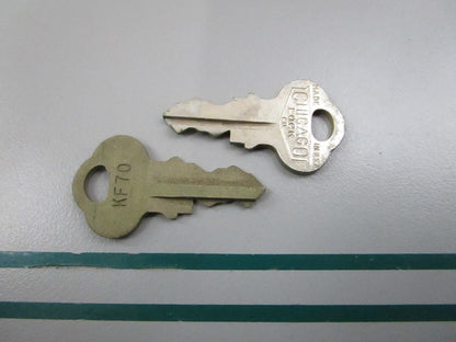 NEW OEM (LOT OF 2) 501585 0501585 OMC Johnson Evinrude KF70 Ignition Key 0810