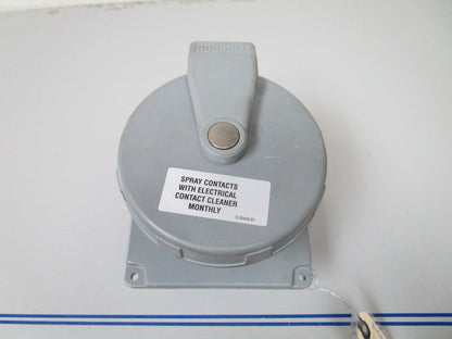 *NEW* 0720 Hubbell 125/250 VAC 100amp 4 Pin Inlet Receptacle M4100B12R