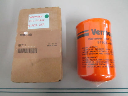 NEW OEM 81902-001 Vermeer Oil Filter 0820