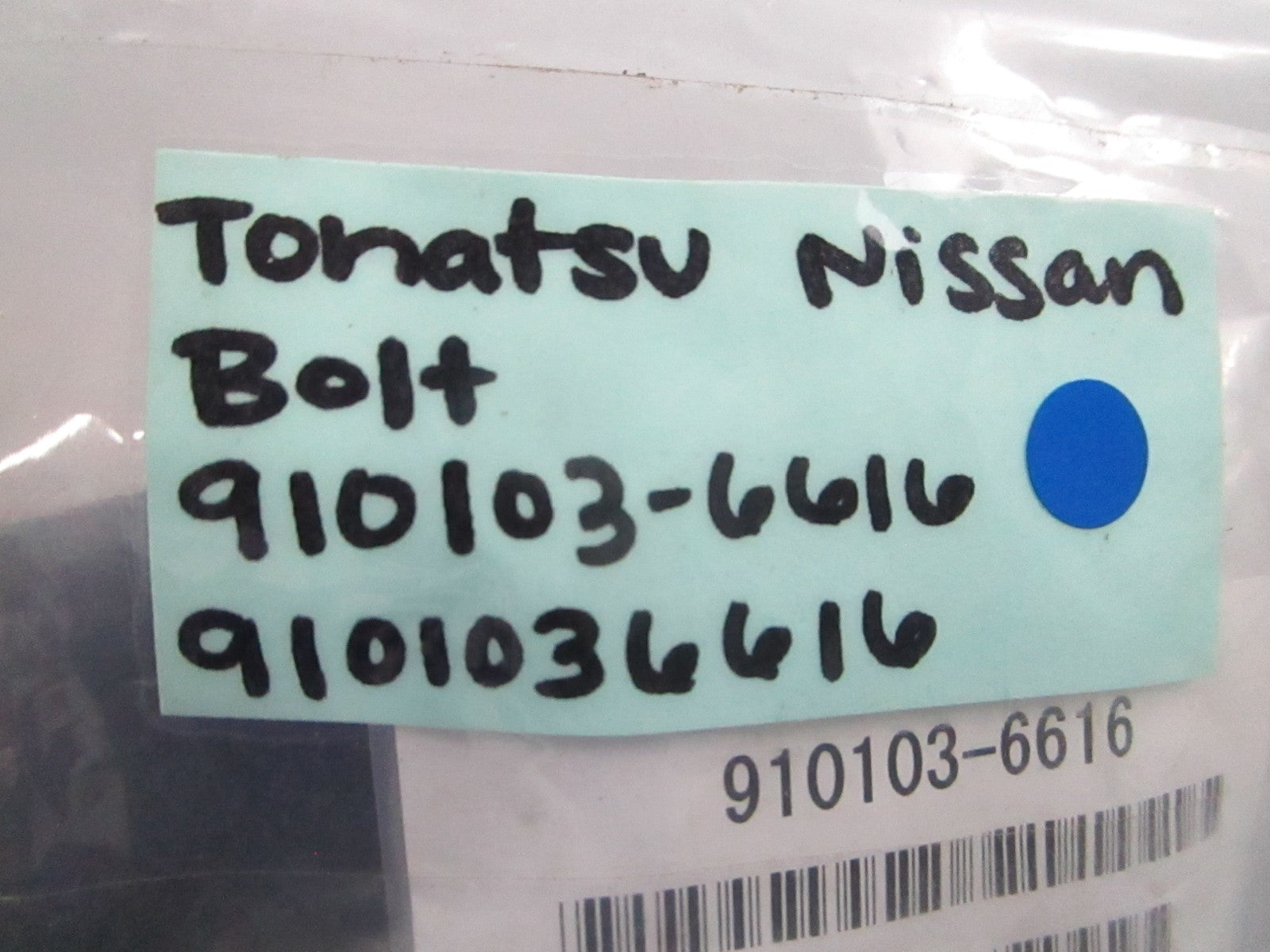 *NEW OEM* (LOT OF 10) 0810 Tohatsu Nissan Bolt 910103-6616 9101036616