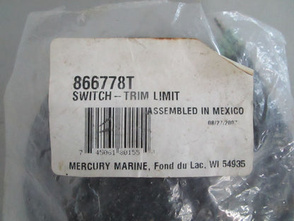 *NEW OEM* 0820 Mercury Quicksilver Trim Limit Switch 866778T