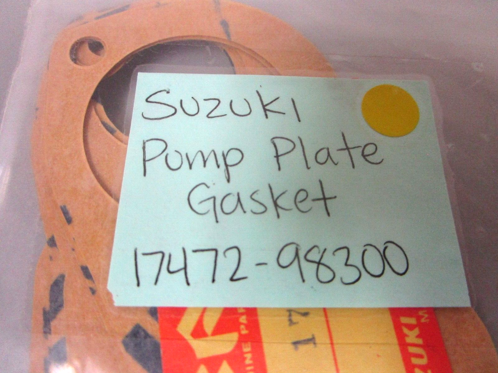 *NEW OEM* 0750 Suzuki PUMP PLATE GASKET 17472-98300