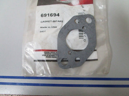 NEW OEM 691694 Briggs & Stratton Intake Gasket 0810