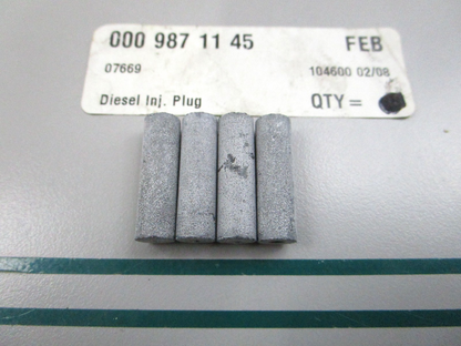 NEW OEM (LOT OF 4) 0009871145 Mercedes-Benz Plug 0810