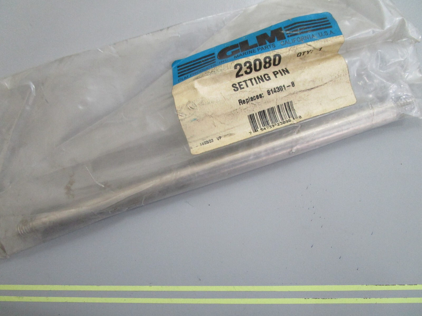 *NEW* 0810 GLM Marine Setting Pin 23080 Replaces: Volvo 814301