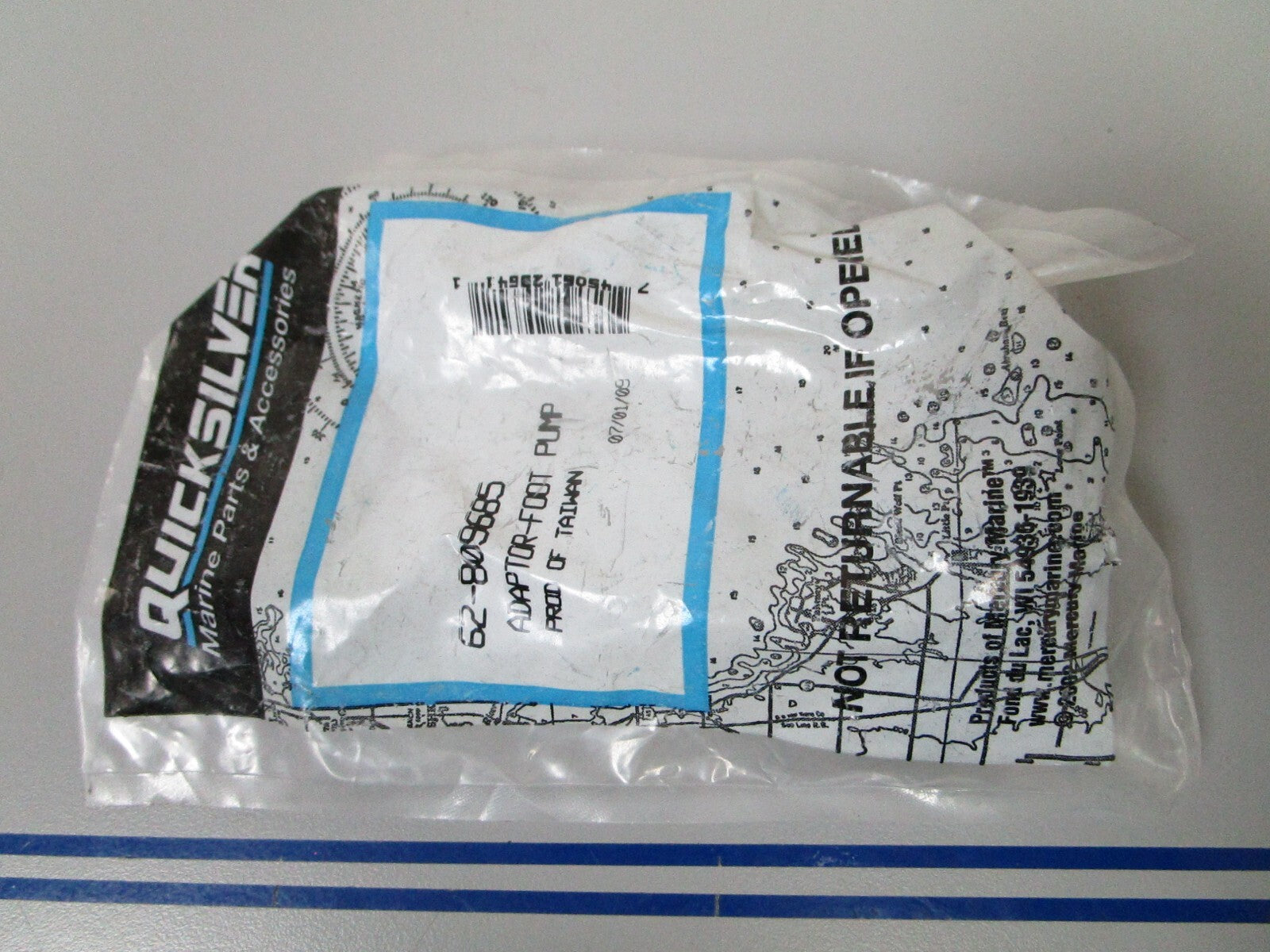 *NEW OEM* 0810 Mercury Quicksilver Foot Pump Adapter 62-809685