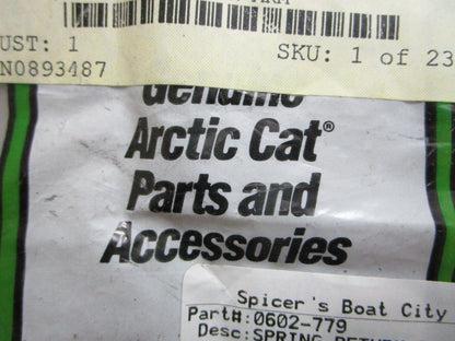 *NEW OEM* 0820 Arctic Cat Spring 0602-779