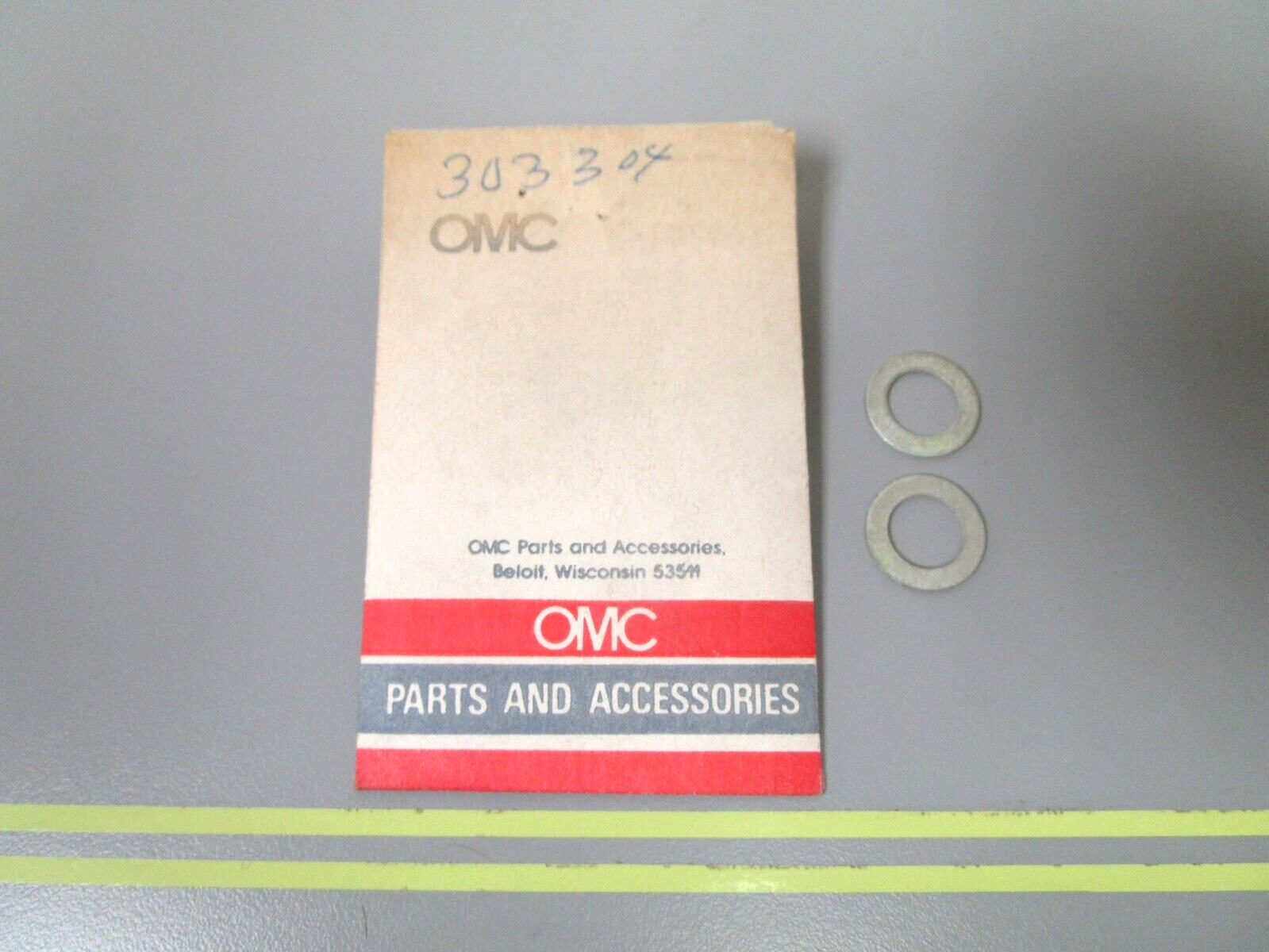 *NEW OEM* (LOT OF 2) 0750 OMC Johnson Evinrude WASHER 303304 0303304