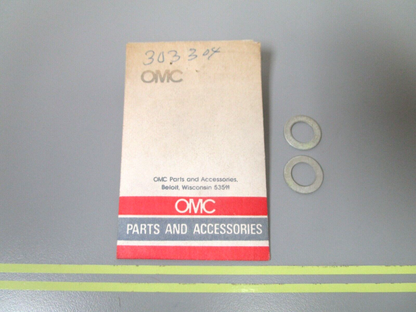 *NEW OEM* (LOT OF 2) 0750 OMC Johnson Evinrude WASHER 303304 0303304