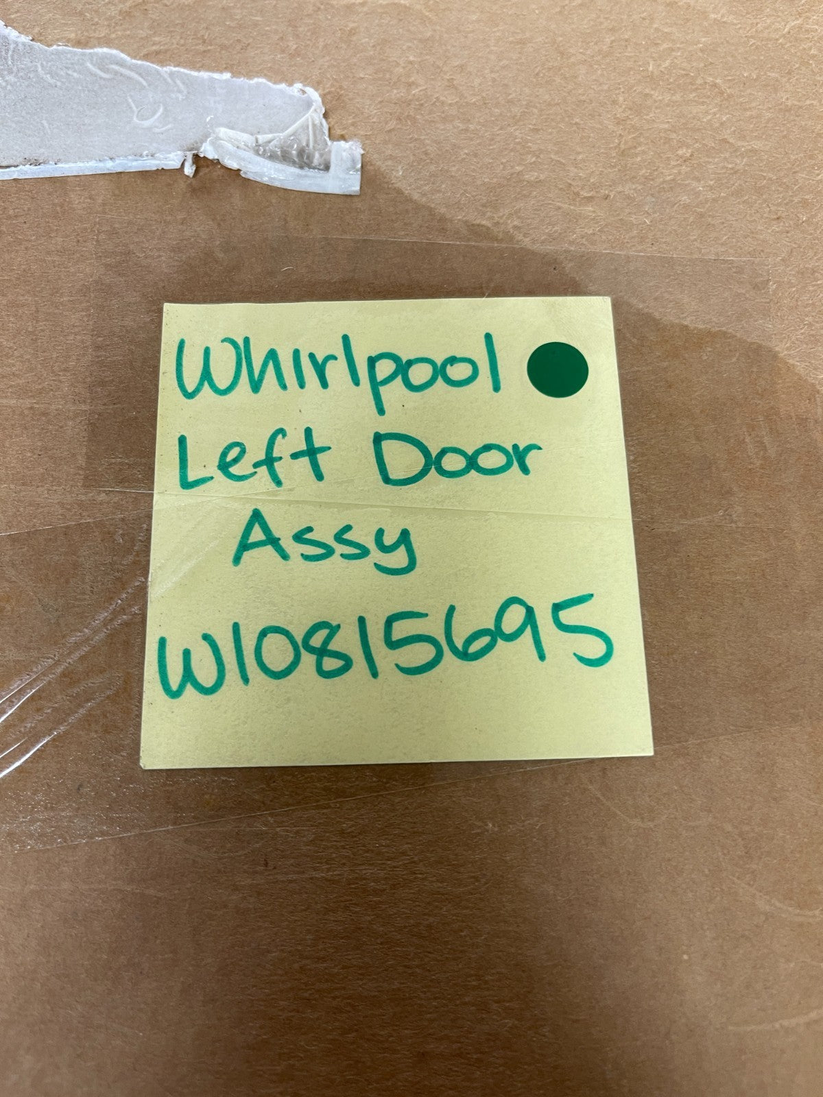 NEW OEM W10815695 Whirlpool Left Door Assy 0820