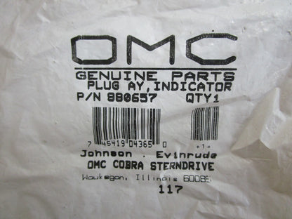 *NEW OEM* 0810 OMC Johnson Evinrude Indicator Plug 980657 0980657