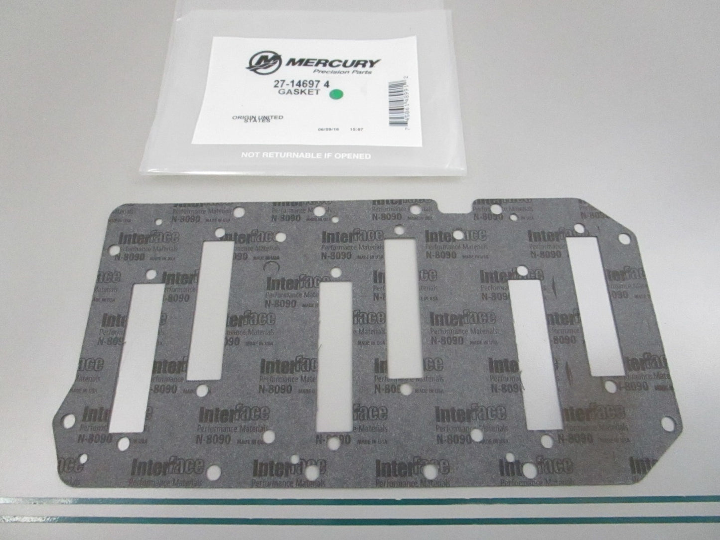 NEW OEM 27-14697 4 Mercury Quicksilver Gasket 0810