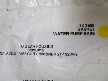 *NEW* (LOT OF 2) 0810 Sierra Water Pump Base Gasket 18-2558 Replaces: Mercury 27